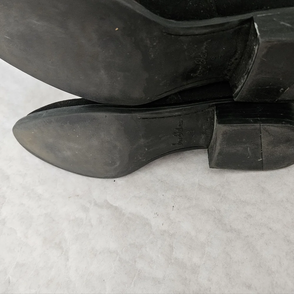 Sam Edelman Paloma Black Faux Suede Over-the-Knee Boots
